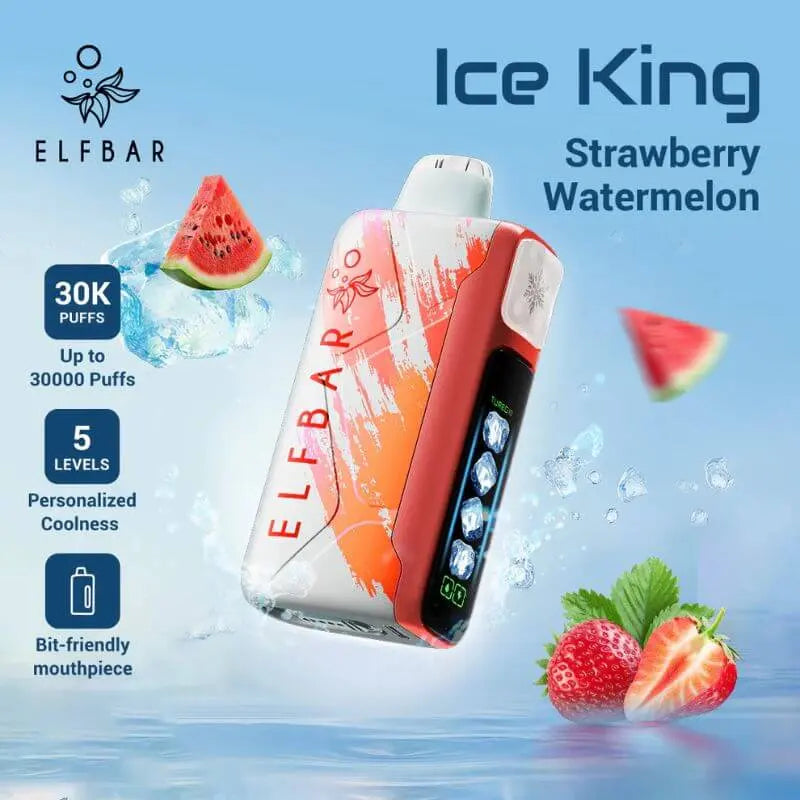 SGVape-ELFBAR-ICE-KING-STRAWBERRY-WATERMELON-SG-VAPE-HUB