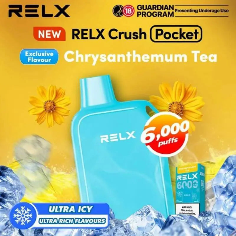 SGVape-RELX-CRUSH-6000-CHRYSANTHEMUM-TEA-SG-VAPE-HUB