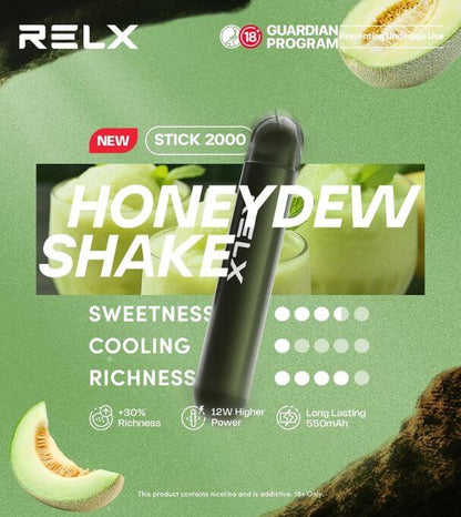 SGVape-RELX-STICK-2K-HONEYDEW-SHAKE-SG-Vape-Hub